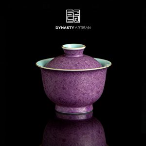 Purple Crystal Glaze Porcelain Gaiwan (170ml)