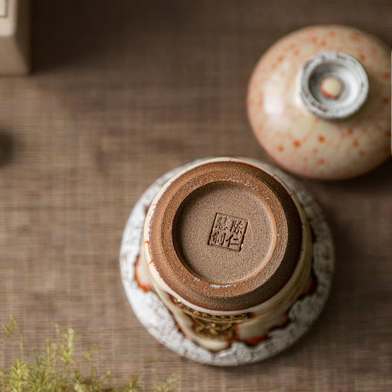 Hand-Gilded Formless Buddha Gaiwan (150ml) - Image 6