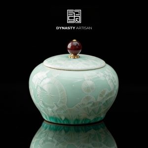 Crystalline Glaze Tea Caddy