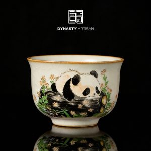 Ru Ware Panda Porcelain Tea Cup (65ml)