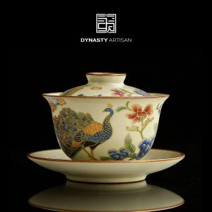 Ru Kiln Peacock Gaiwan (110ml)