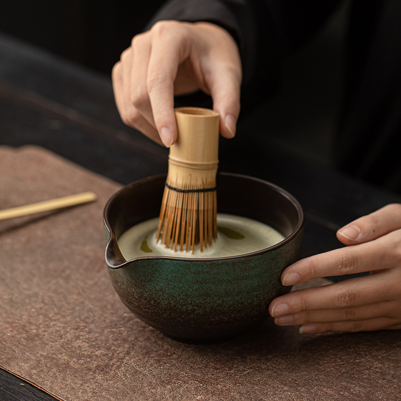Kiln Green Matcha Bowl Set - Image 2