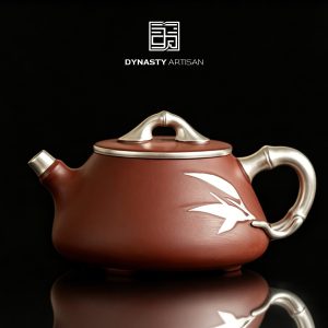 silver gilded shi piao purple clay zisha yixing teapot 01 Destiny Secret