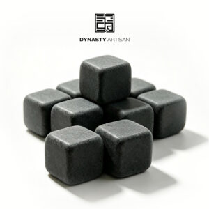 Black Marble Whiskey Stones - Dynasty Artisan