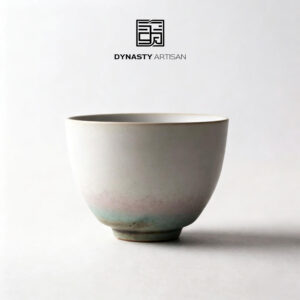 Dynasty Artisan pastel kiln transformed ceramic tea cup with matte texture