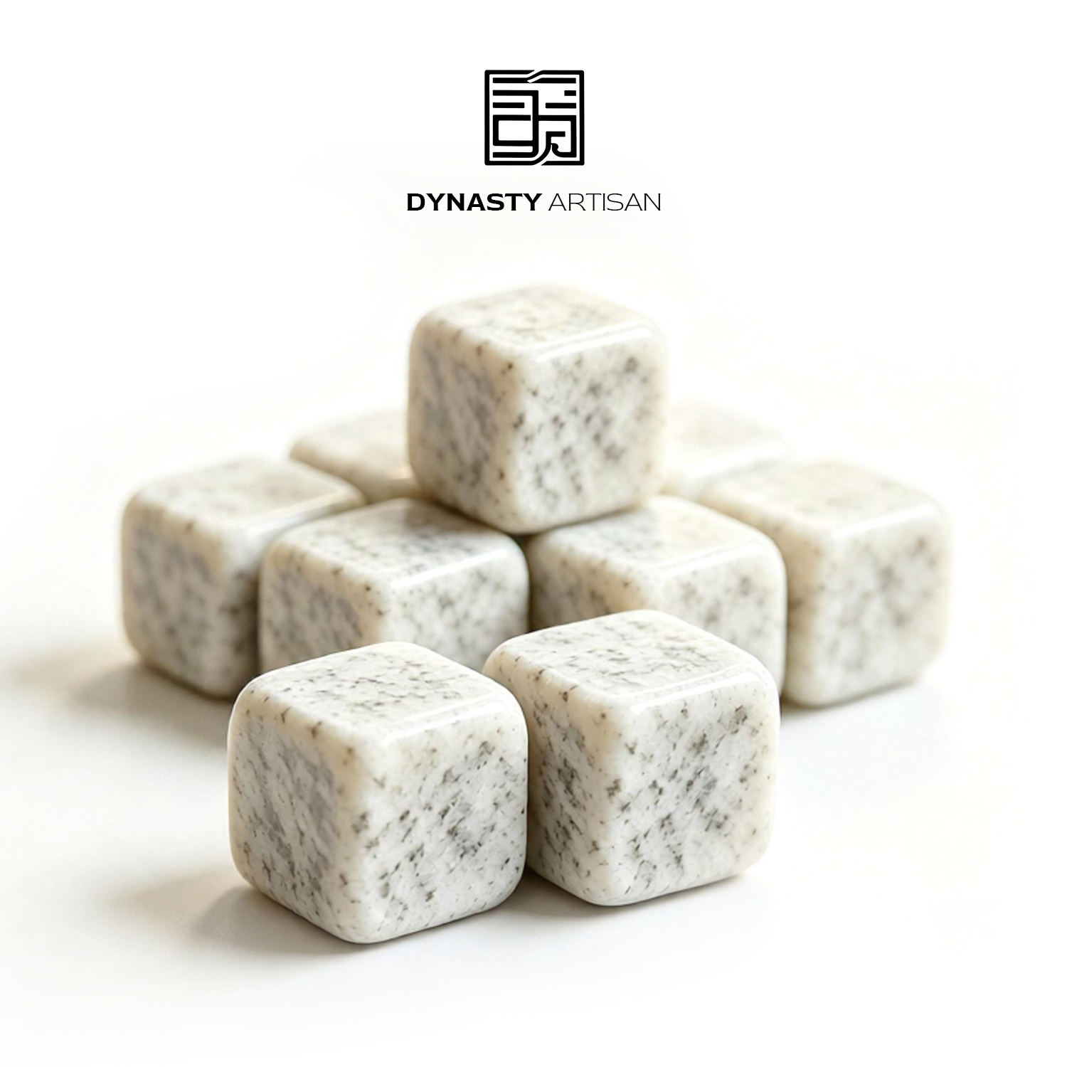 White Granite Whiskey Stones - Dynasty Artisan